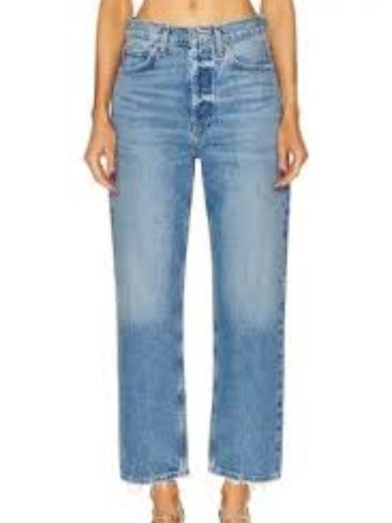 Etica Denim - 0151-NWT ETICA HIGH WAIST STRAIGHT LEG ANKLE RAW HEM JEANS